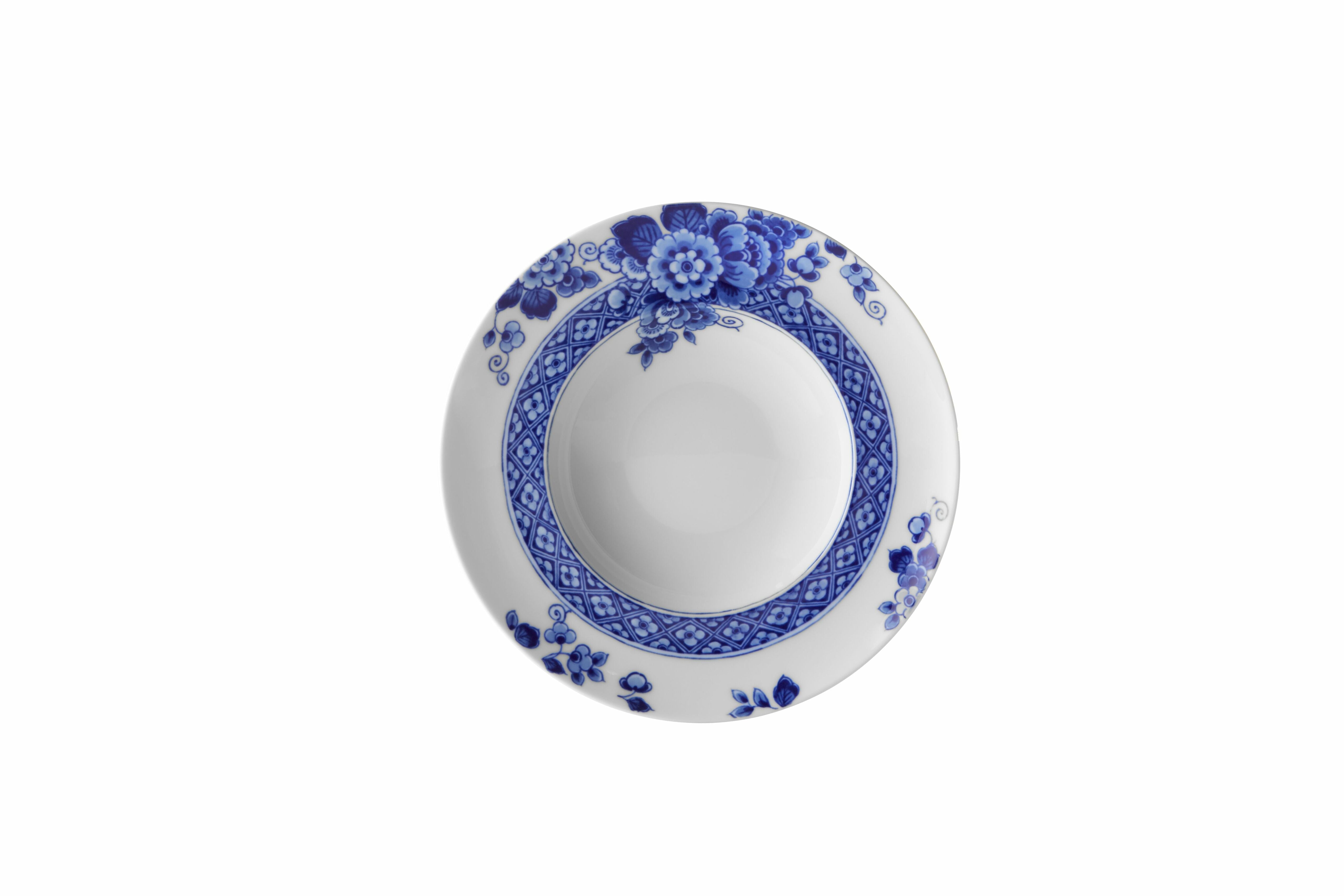  Vista Alegre Blue Ming Soup Plates Set of 4 - Blue/White - Bonton