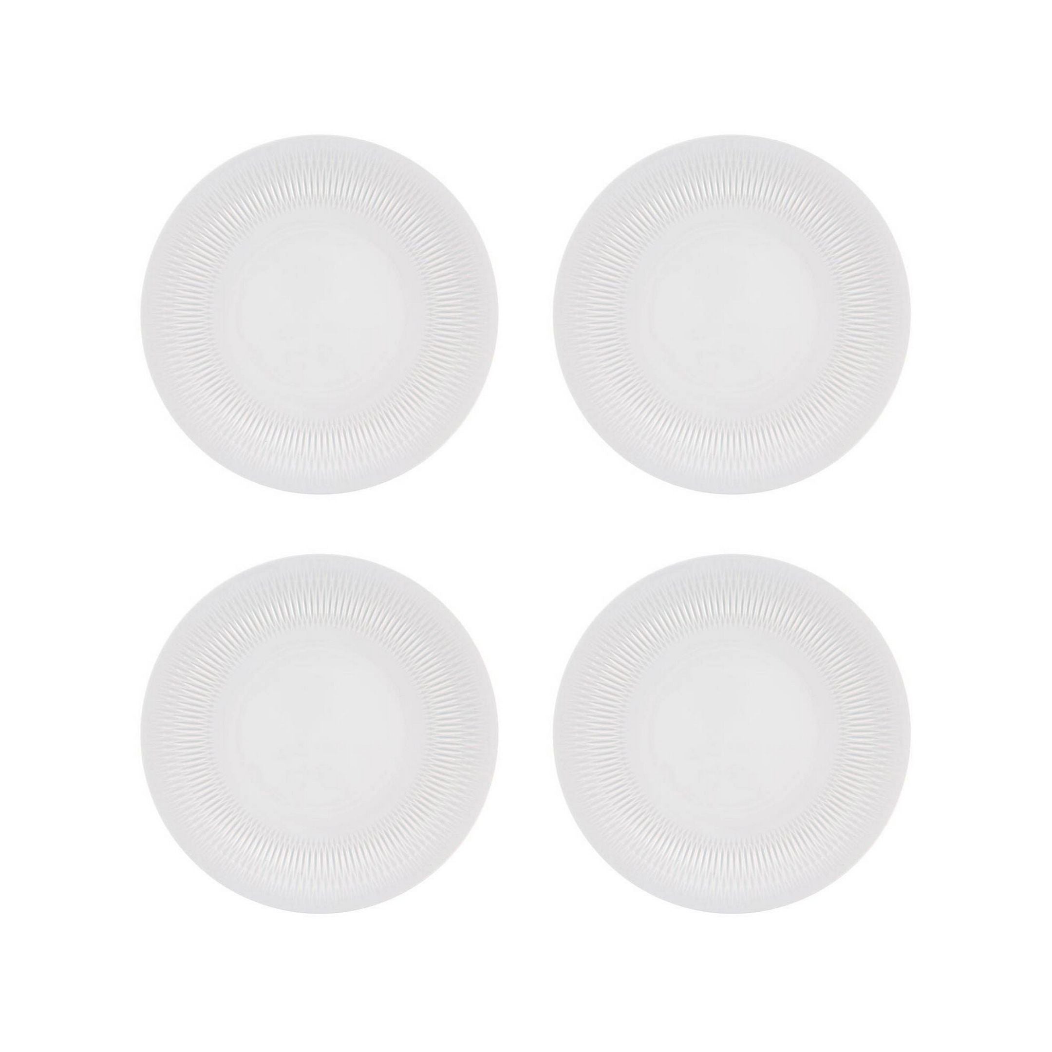  Vista Alegre Utopia Dinner Plates Set of 4 - White - Bonton