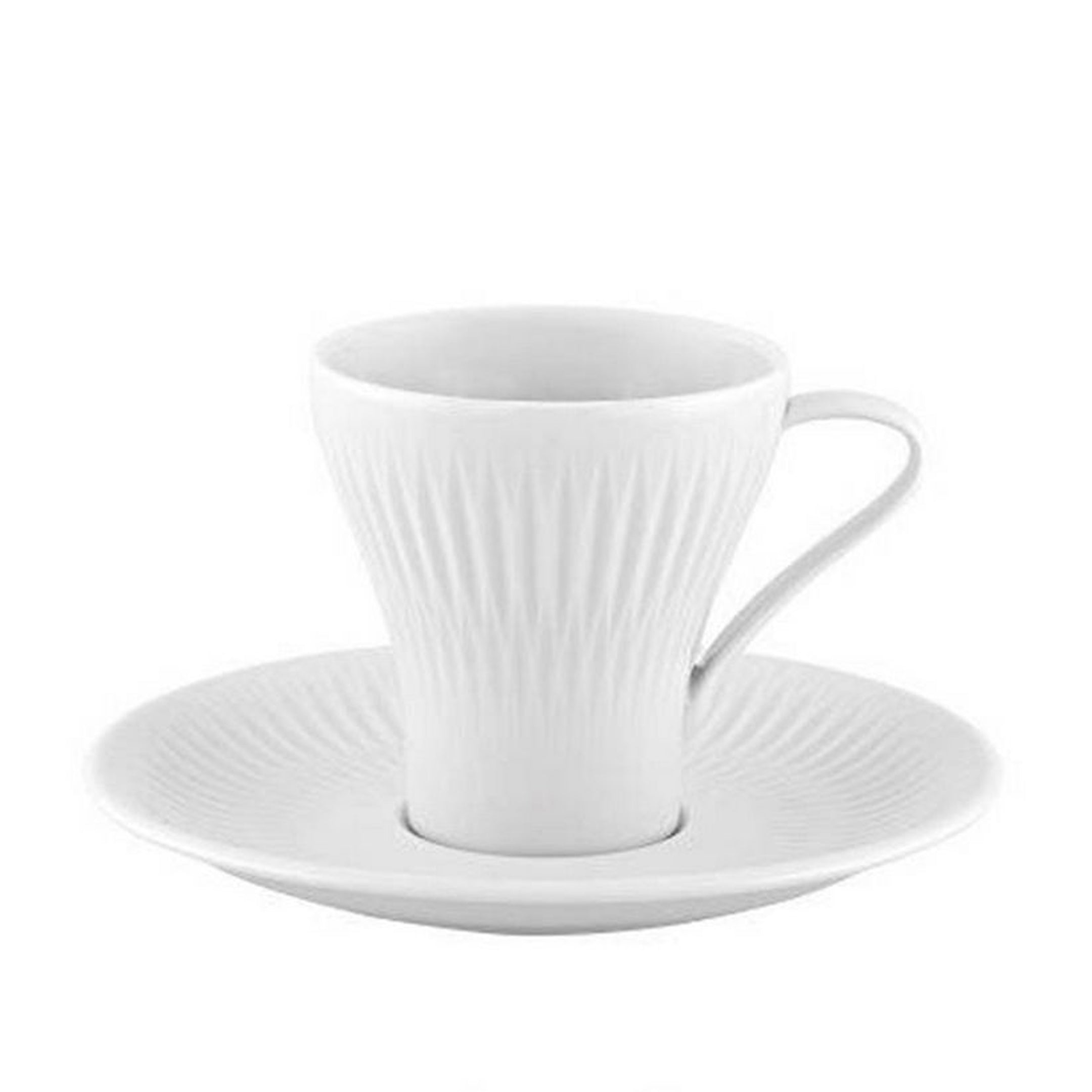  Vista Alegre Utopia Coffee Cups & Saucers Set of 4 - White - Bonton