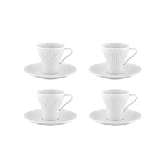 Utopia Coffee Cups & Saucers Set of 4