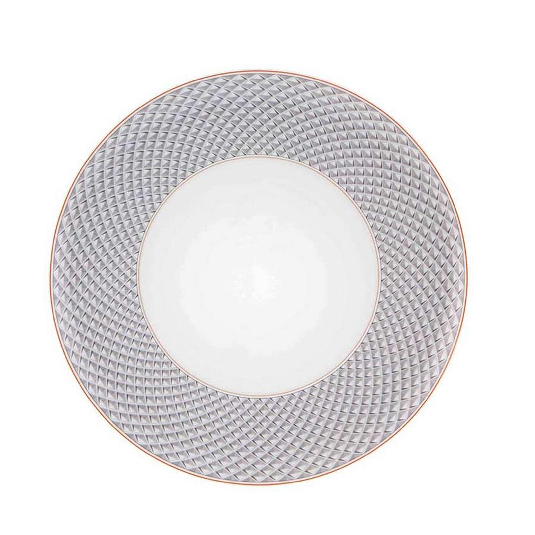  Vista Alegre Maya Dinner Plates Set of 4 - Grey/White - Bonton