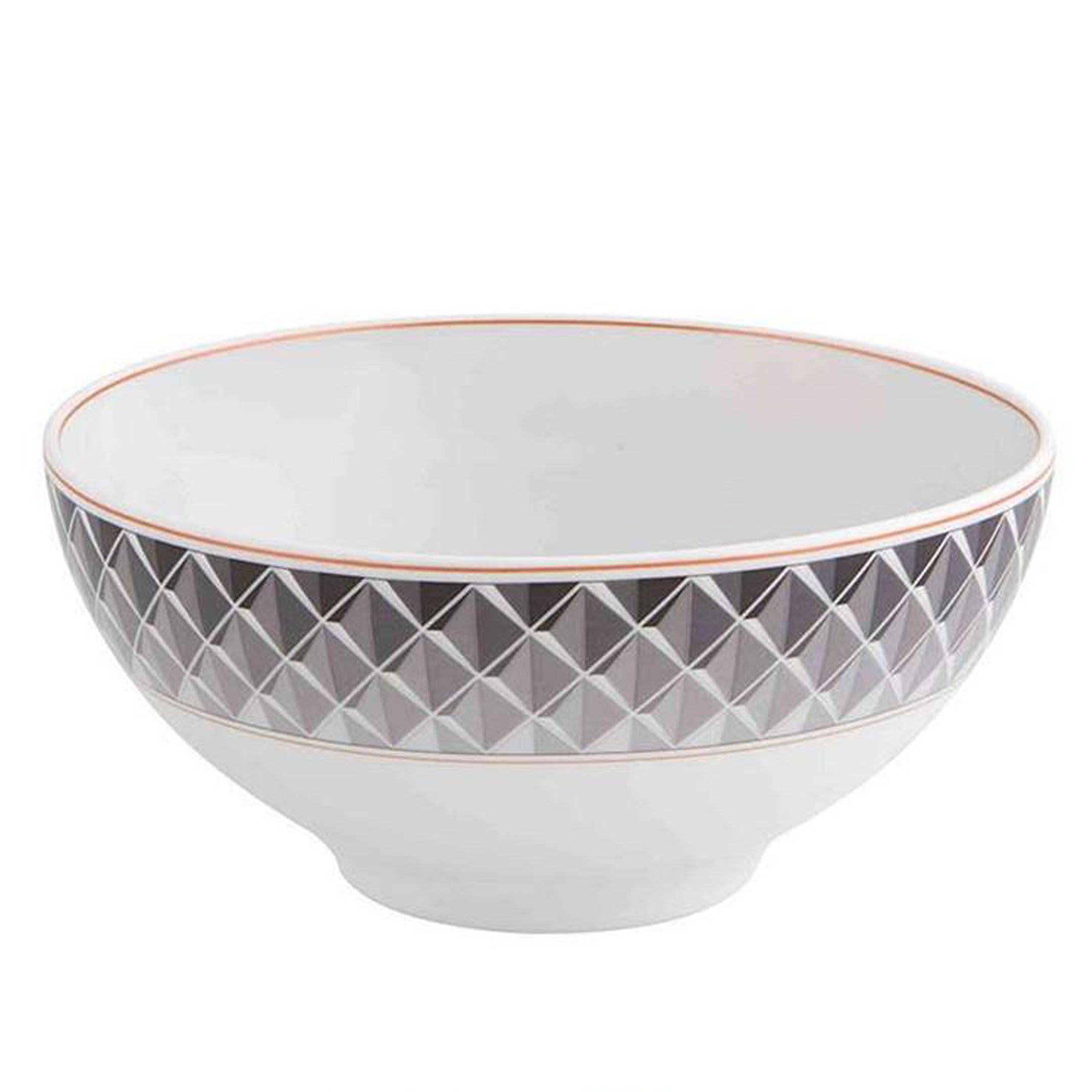  Vista Alegre Maya Cereal Bowls Set of 4 - Grey/White - Bonton