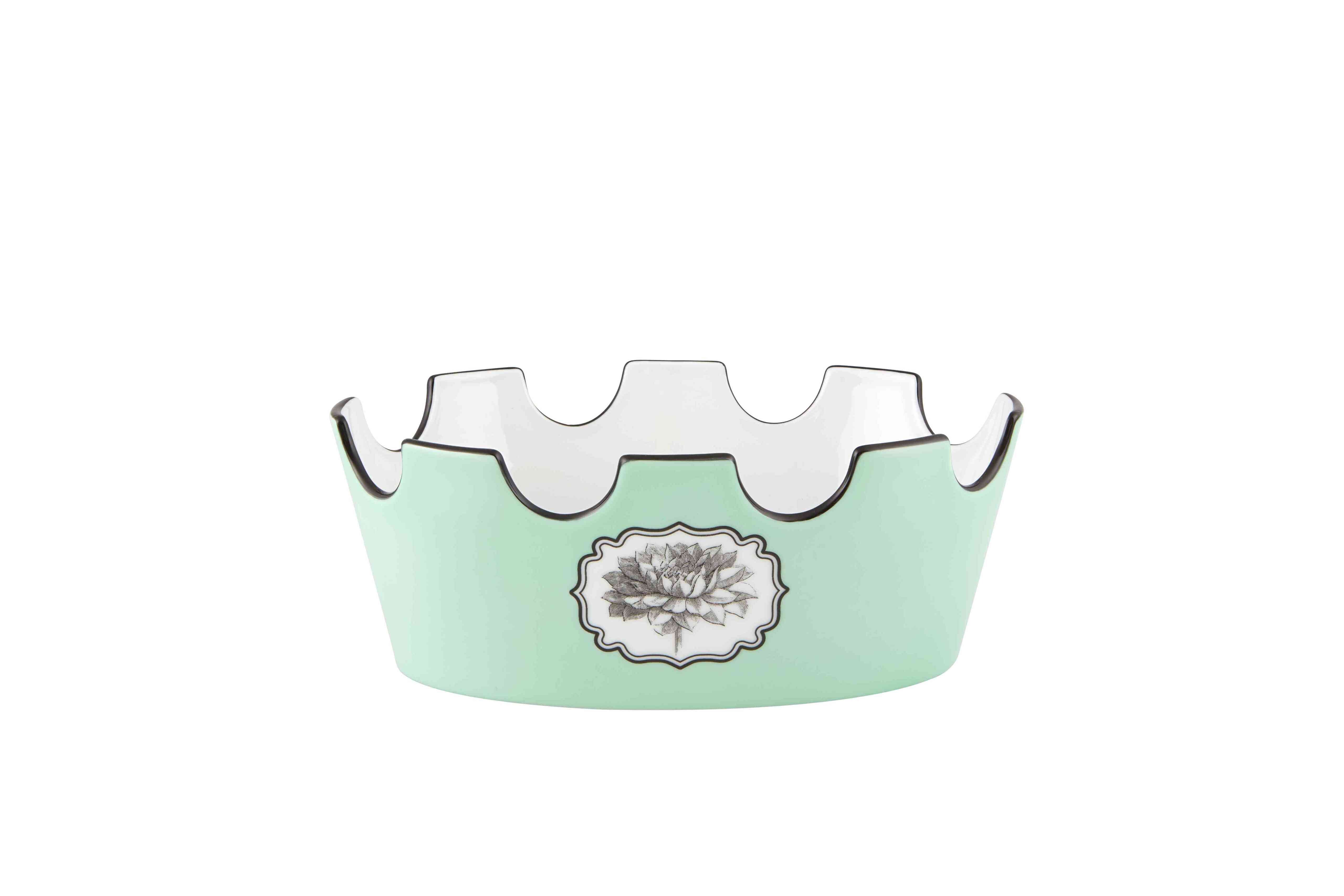  Christian Lacroix by Vista Alegre Herbariae Fruit Oval Bowl - Green - Bonton