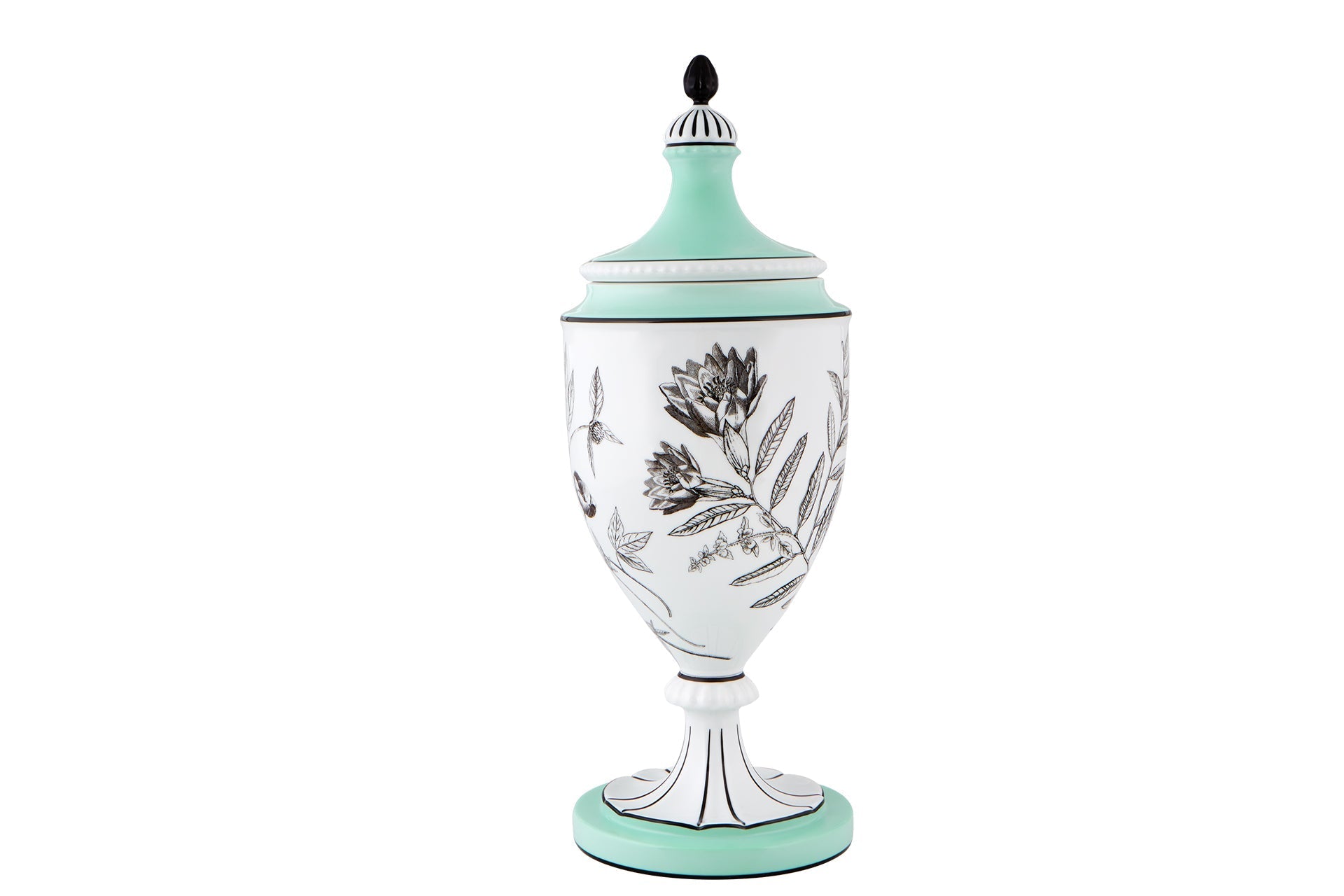  Christian Lacroix by Vista Alegre Herbariae Parade Pot Carvalho - Green/White/Black - Bonton