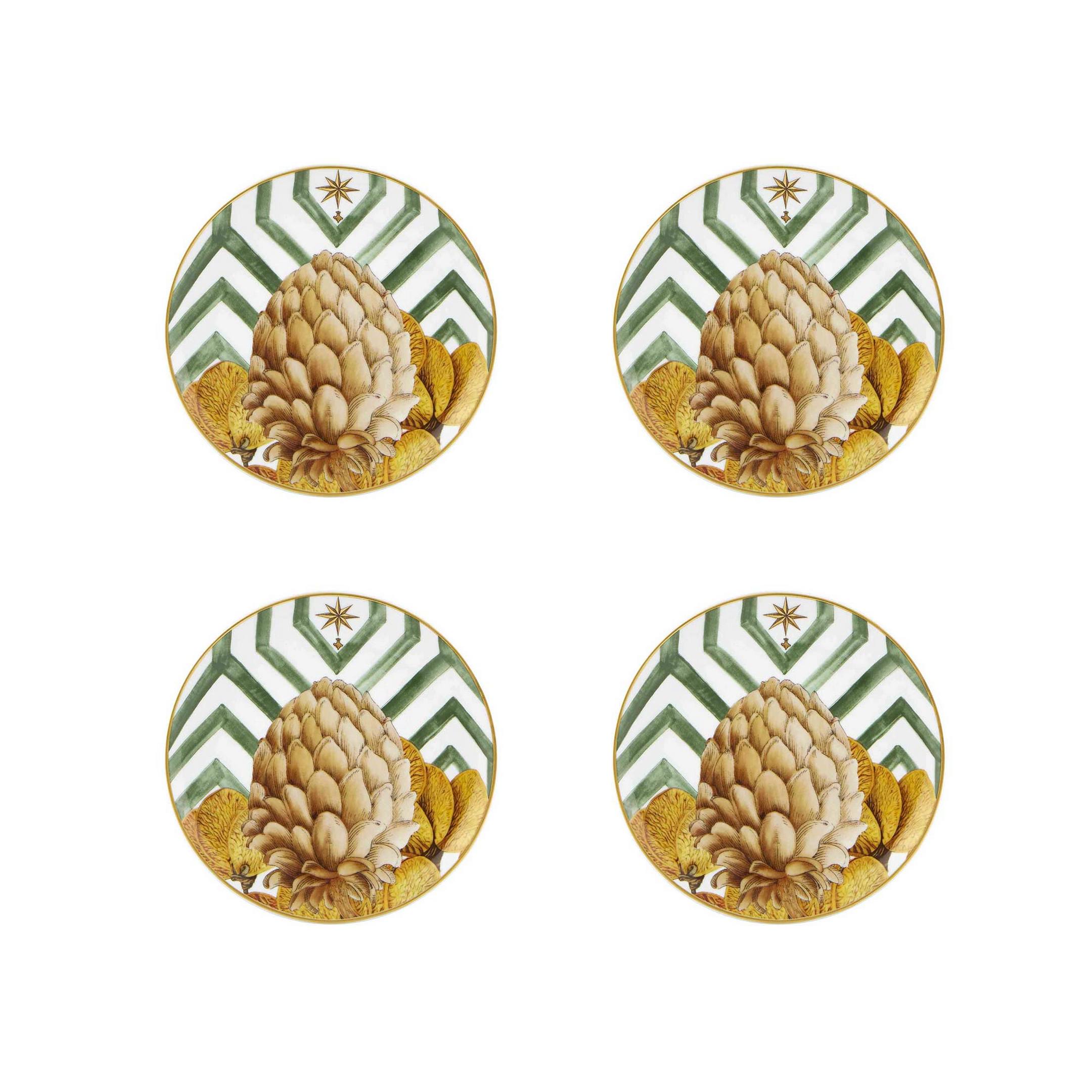  Vista Alegre Amazonia Bread & Butter Plates Set of 4 - Multi - Bonton