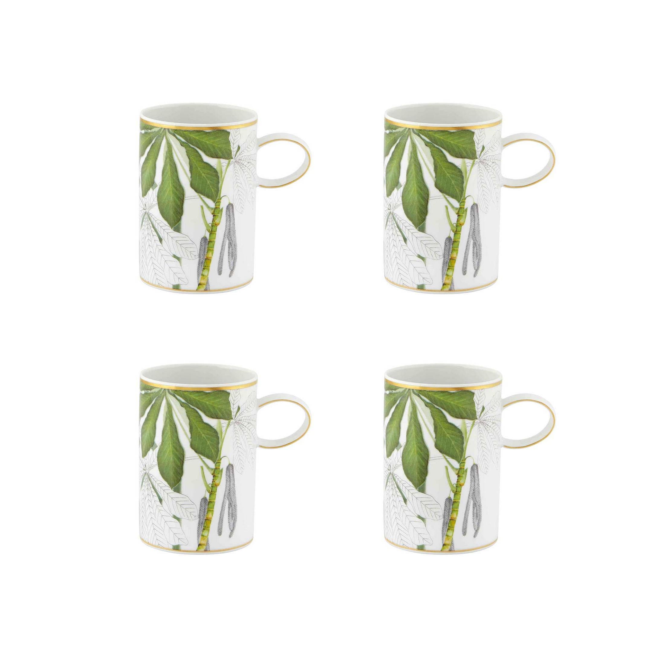  Vista Alegre Amazonia Mugs Set of 4 - Multi - Bonton