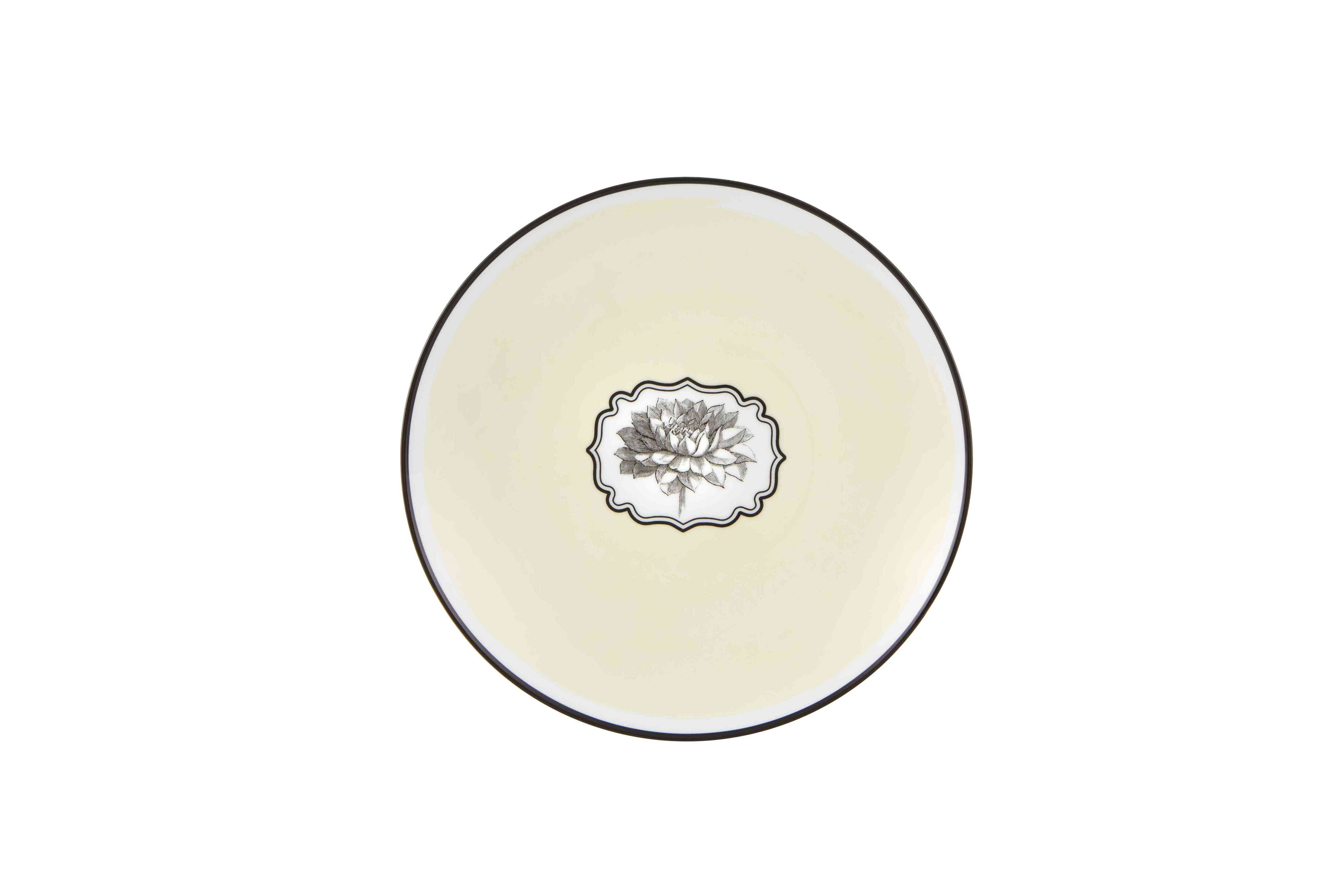  Christian Lacroix by Vista Alegre Herbariae Dessert Plates Set of 4 - Yellow - Bonton