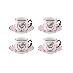 Herbariae Tea Cups & Saucers Set of 4