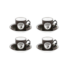 Herbariae Coffee Cups & Saucers Set of 4