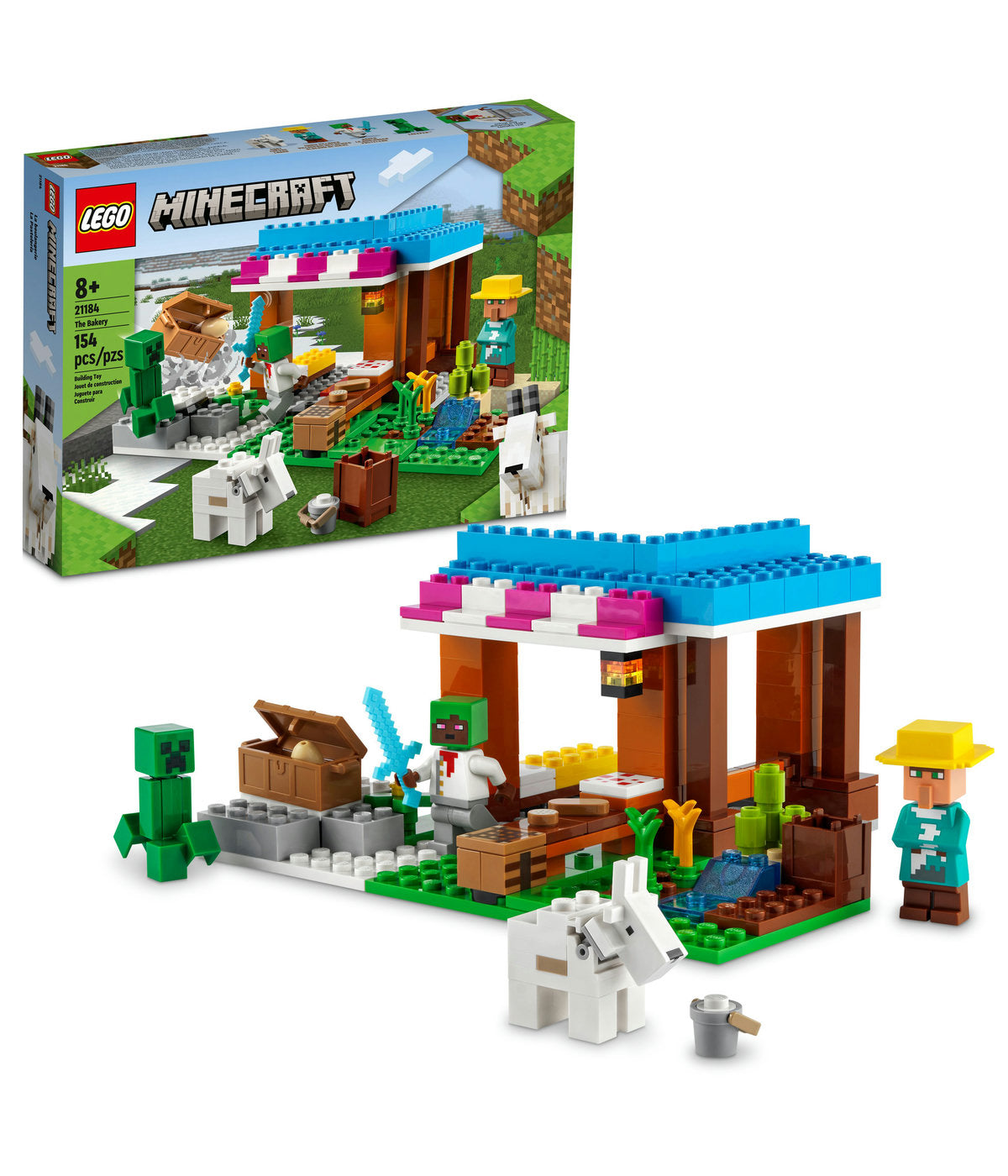  LEGO LEGO Minecraft The Bakery 21184 Building Kit (157 Pieces) - Multi - Bonton