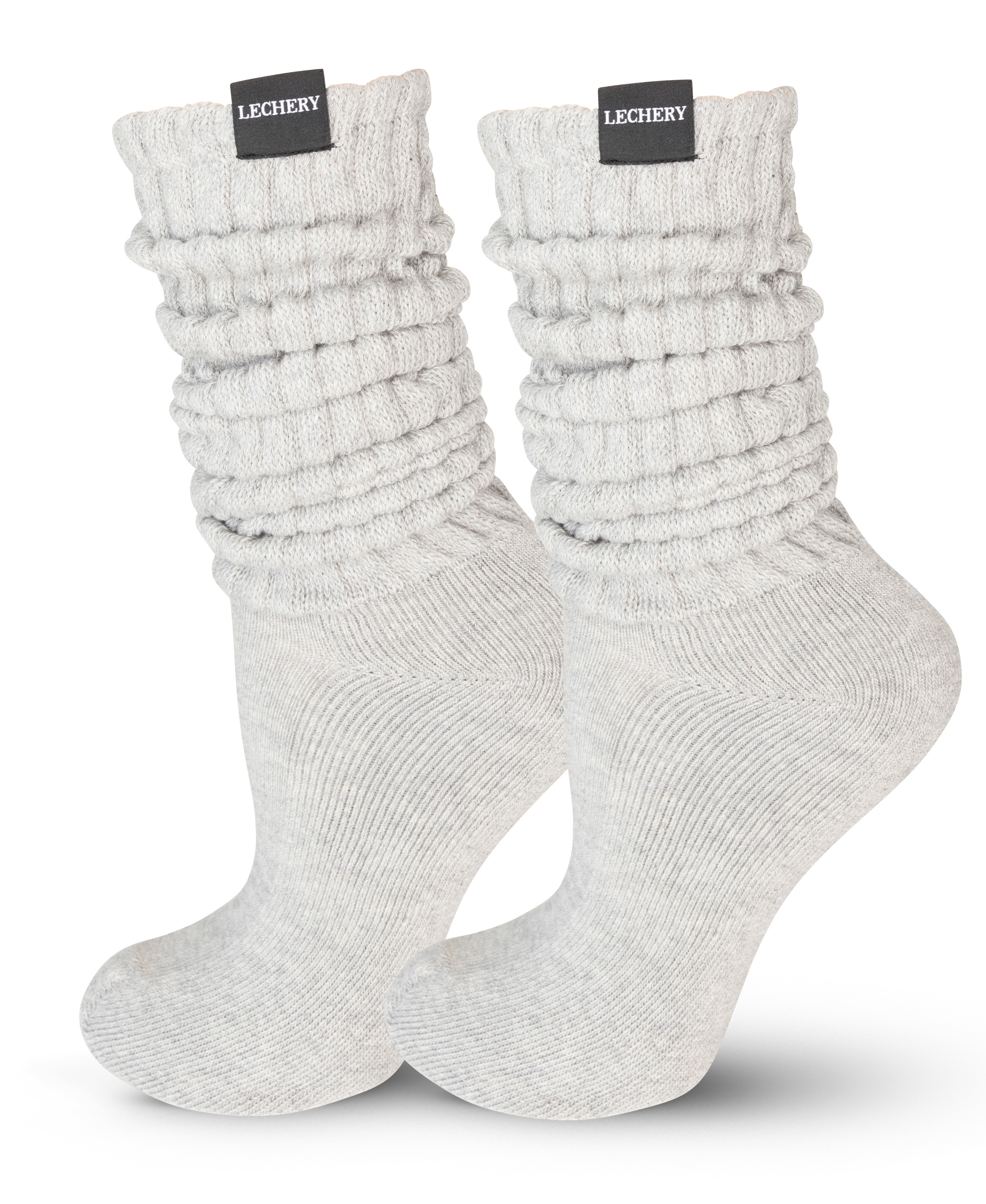  LECHERY LECHERY UNISEX SCRUNCH SOCKS - WHITE - Bonton