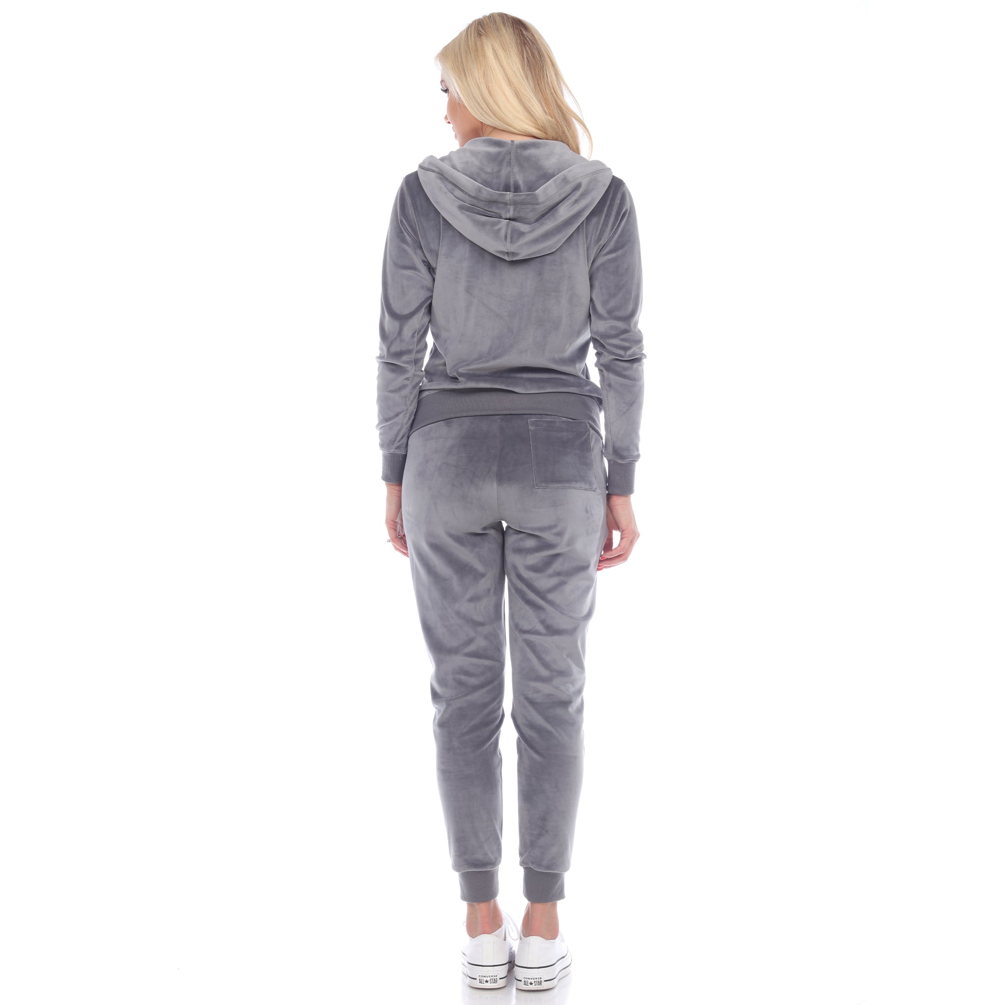  White Mark Women's 2 Piece Velour Tracksuit Set - XL - Bonton