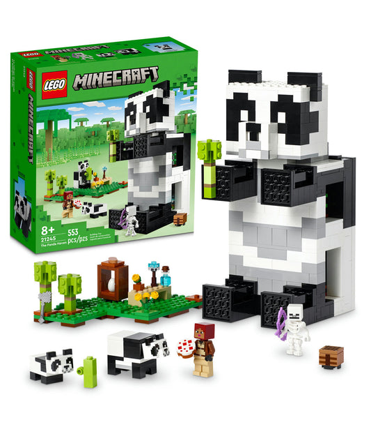 LEGO Minecraft The Panda Haven 21245 Building Toy Set (553 Pieces)