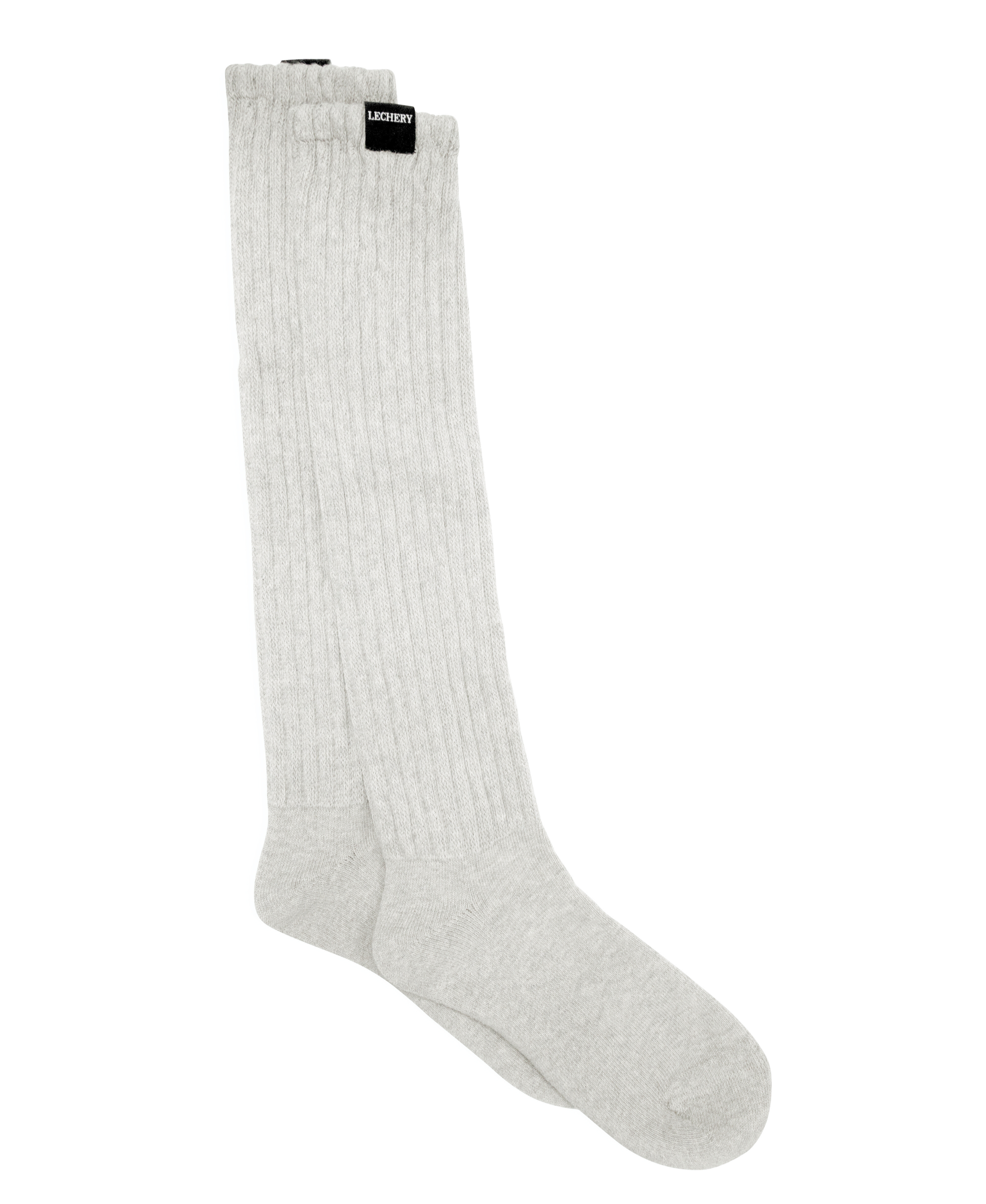  LECHERY LECHERY UNISEX SCRUNCH SOCKS - WHITE - Bonton