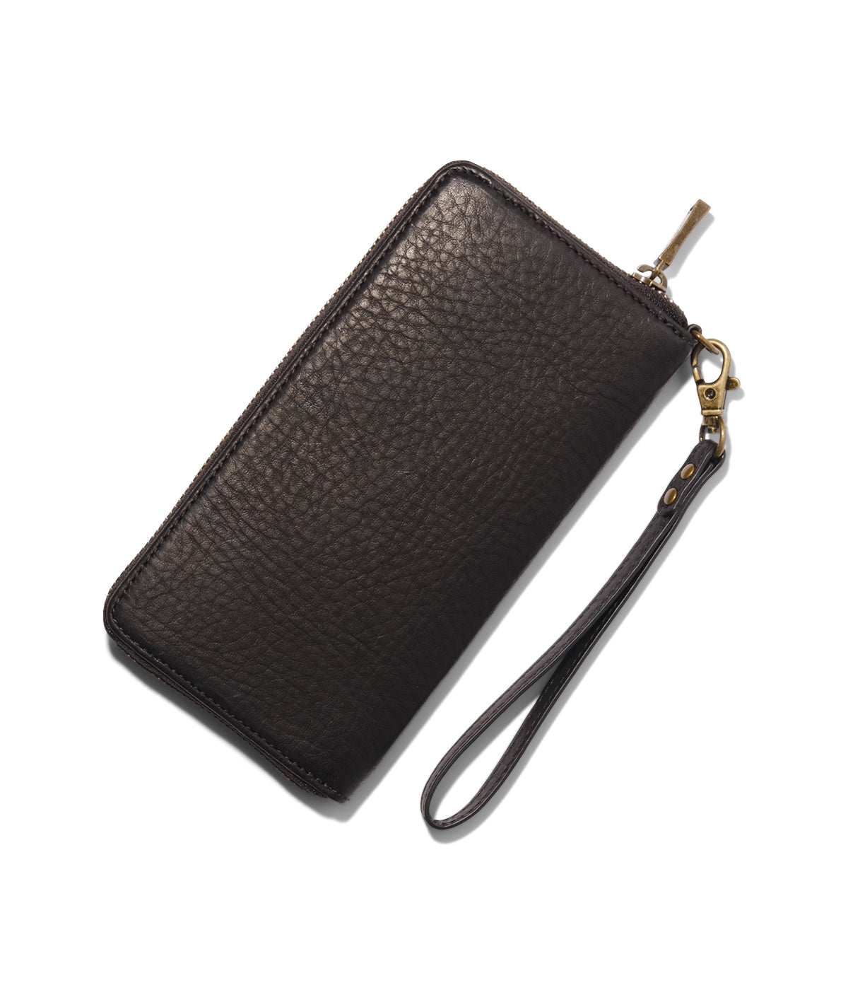  Will Leather Goods Classic Zip Around Clutch - Black - Bonton