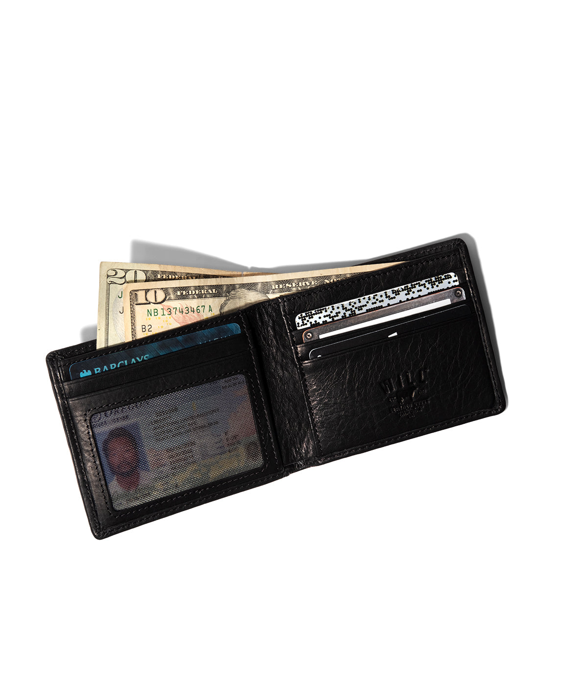  Will Leather Goods Classic Billfold - Black - Bonton