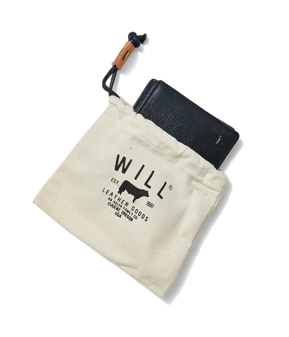  Will Leather Goods Classic Billfold - Black - Bonton