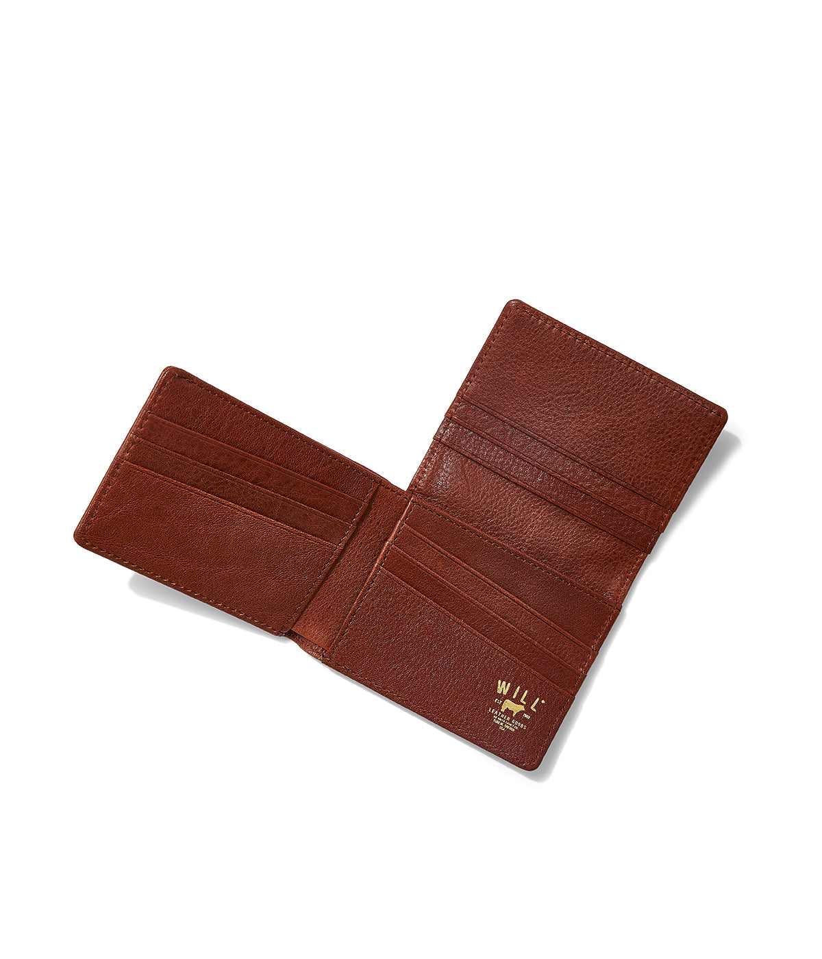  Will Leather Goods Classic Leather L-Fold Wallet - Cognac - Bonton