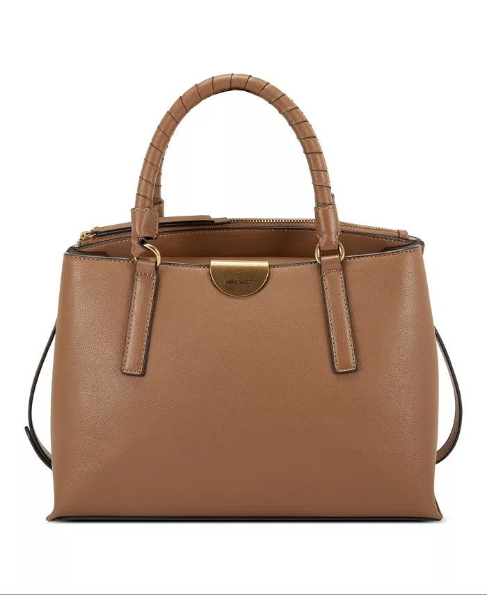  Nine West Darcie Satchel Bag - Saddle Tan - Bonton