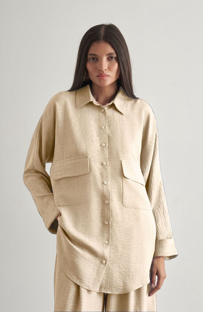  Mizalle Mizalle Tunic - Beige - Bonton