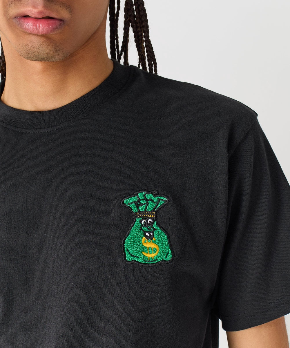  Reason Clothing Money Bags Short Sleeve Tee - Black - BLACK - Bonton