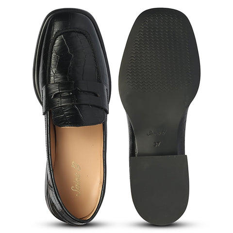 Carla Croco - Heel Loafers