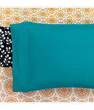 Bohemian Stripe Soft 6 Piece Sheet Set  Turquoise/Orange