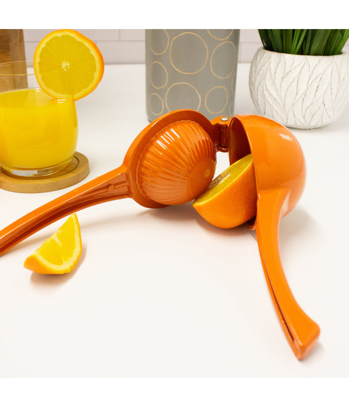  BergHOFF CooknCo 2 Piece Citrus Squeezer Set - Lime, Orange - Bonton