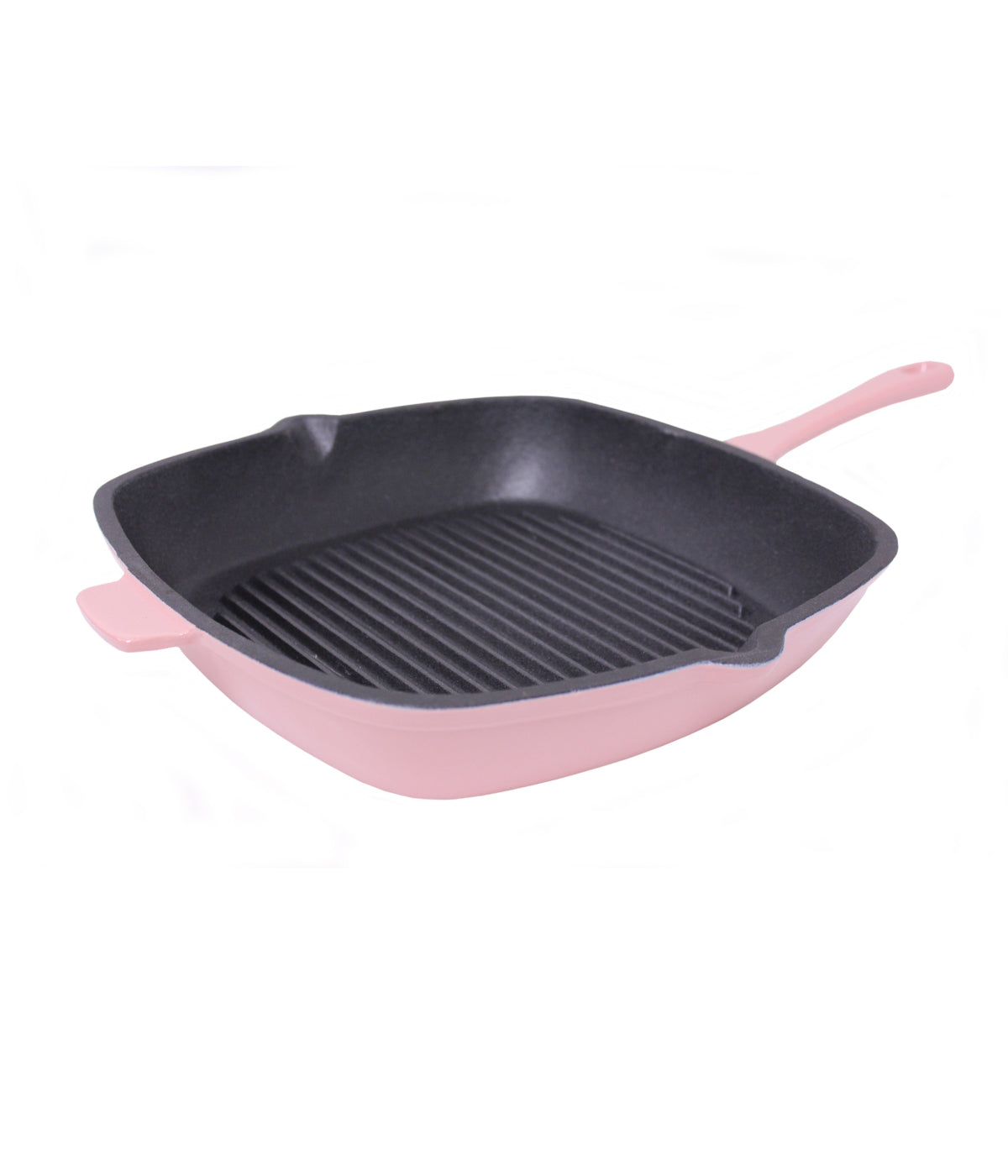  BergHOFF Neo Cast Iron Square Grill Pan - Pink - Bonton