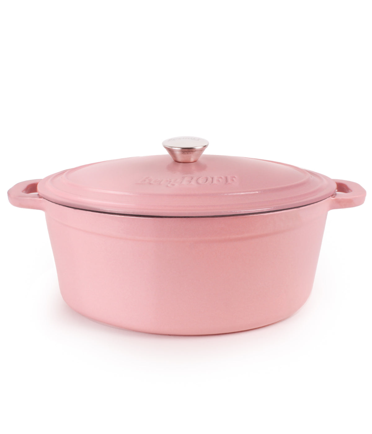  BergHOFF Neo Cast Iron Oval Covered Dutch Oven - Pink - Bonton