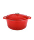  BergHOFF Neo Cast Iron Oval Covered Dutch Oven - Red - Bonton