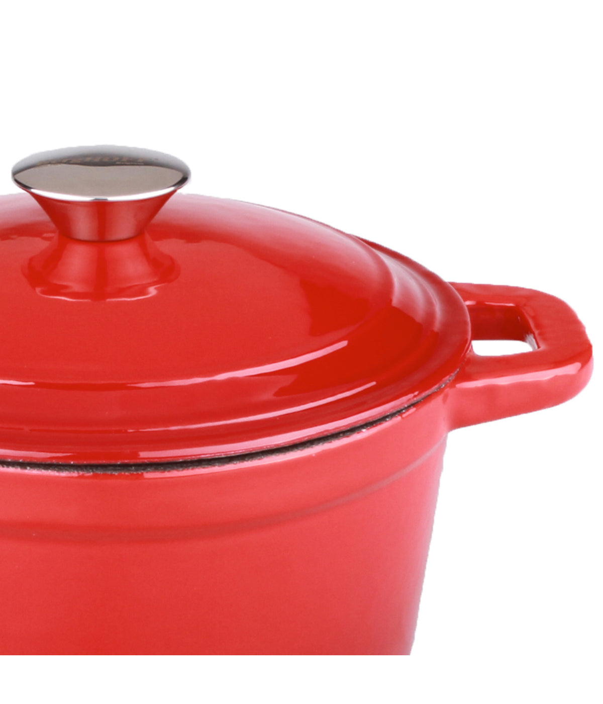  BergHOFF Neo Cast Iron Round Covered Dutch Oven - Red - Bonton