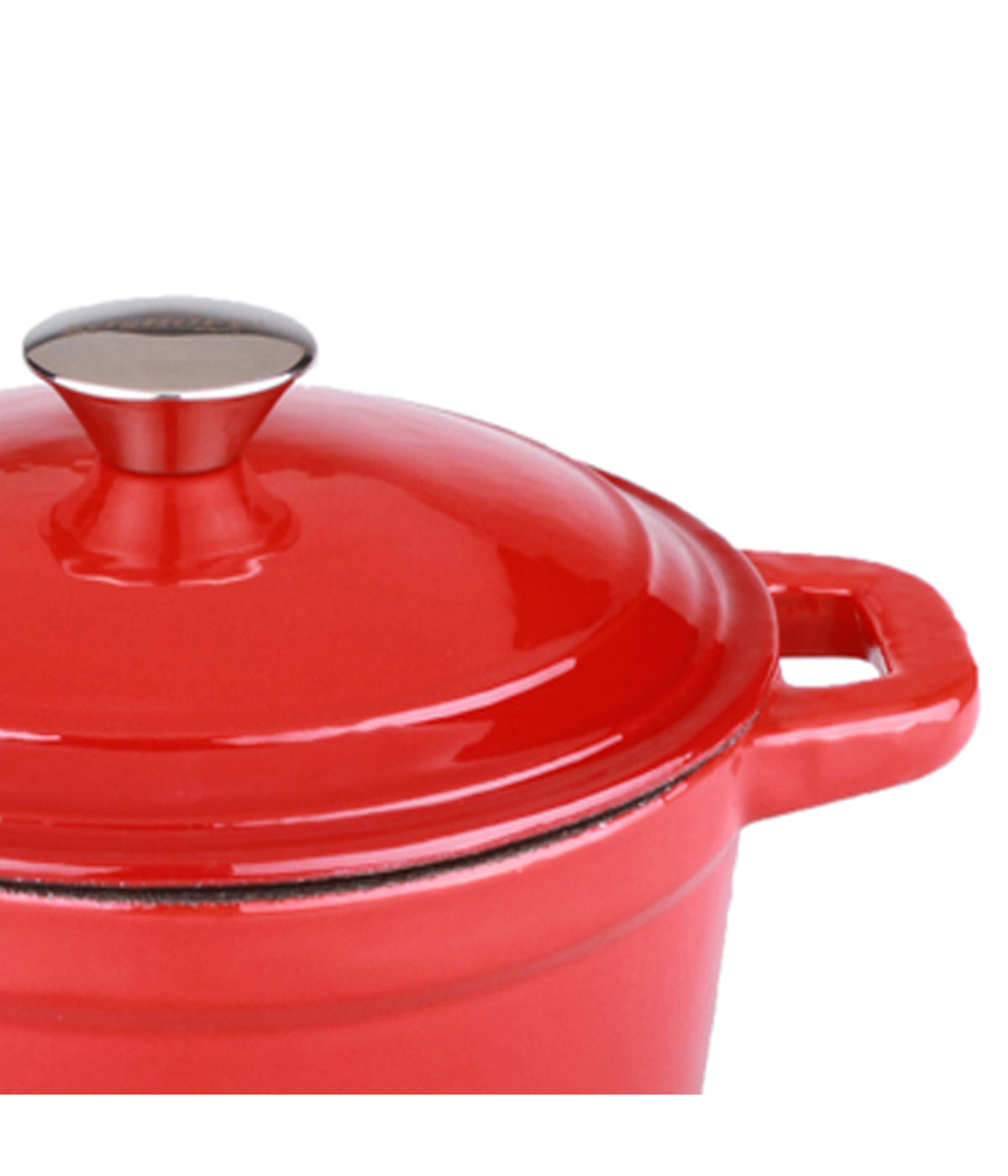  BergHOFF Neo Cast Iron Round Covered Dutch Oven - Red - Bonton