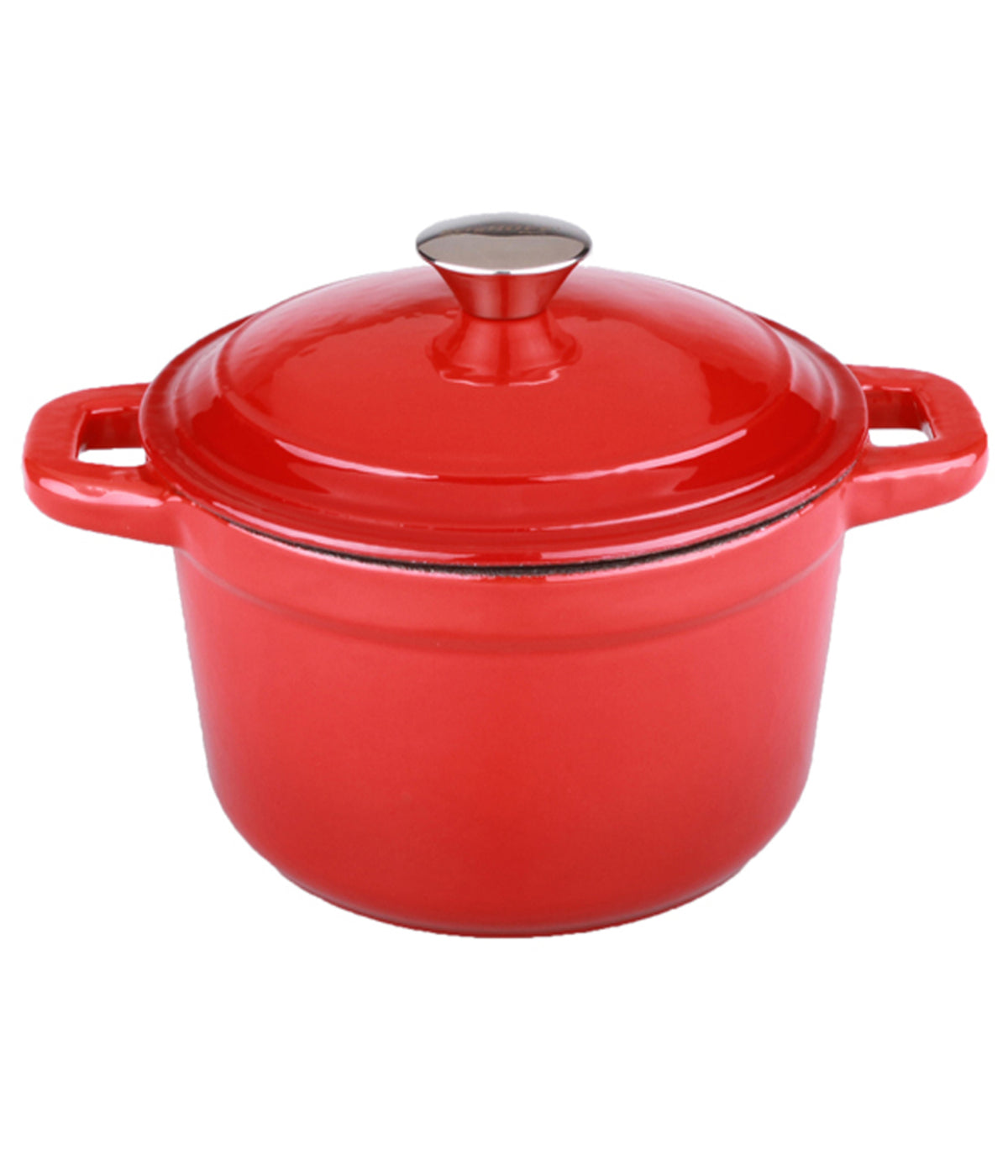  BergHOFF Neo Cast Iron Round Covered Dutch Oven - Red - Bonton