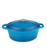  BergHOFF Neo Cast Iron Oval Covered Dutch Oven - Blue - Bonton