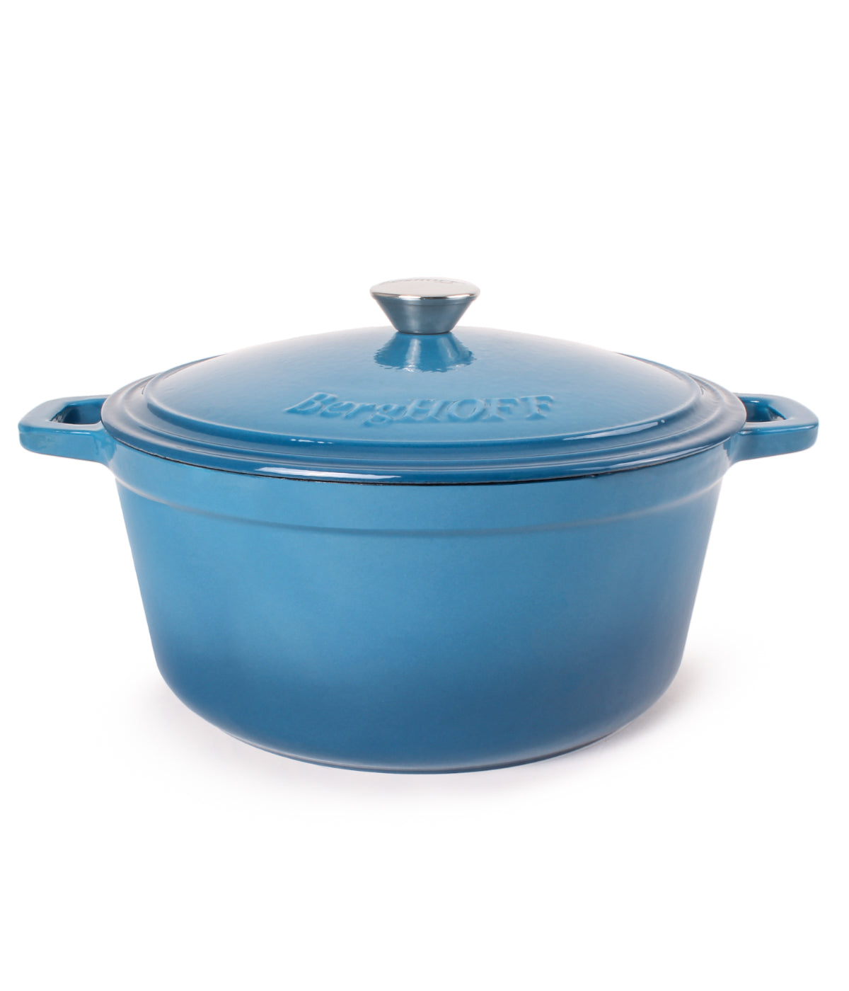  BergHOFF Neo Cast Iron Round Covered Dutch Oven - Blue - Bonton