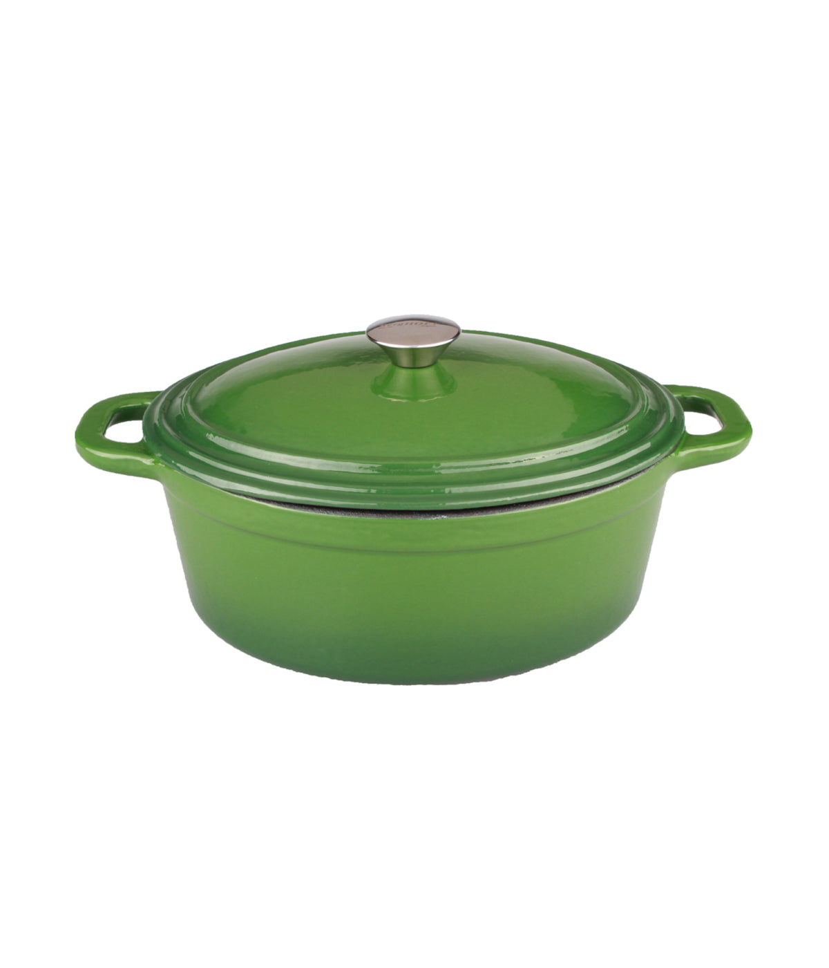  BergHOFF Neo Cast Iron Oval Covered Dutch Oven - Green - Bonton