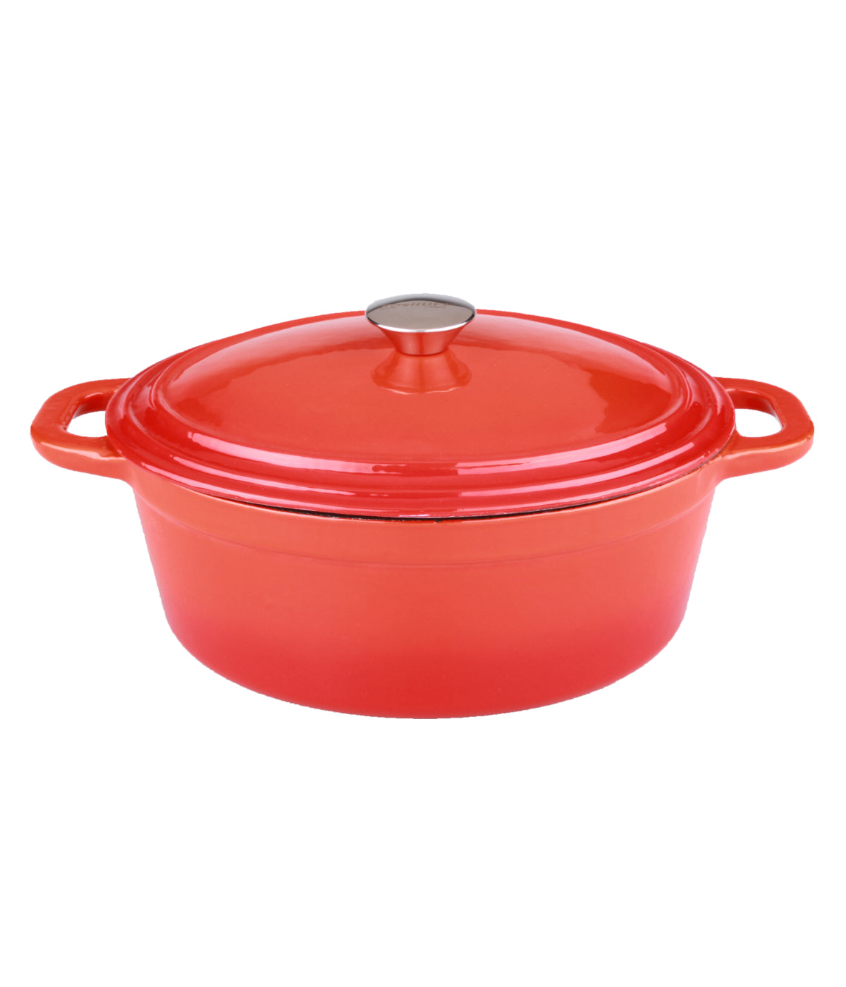  BergHOFF Neo Cast Iron Oval Covered Dutch Oven - Orange - Bonton