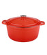  BergHOFF Neo Cast Iron Oval Covered Dutch Oven - Orange - Bonton