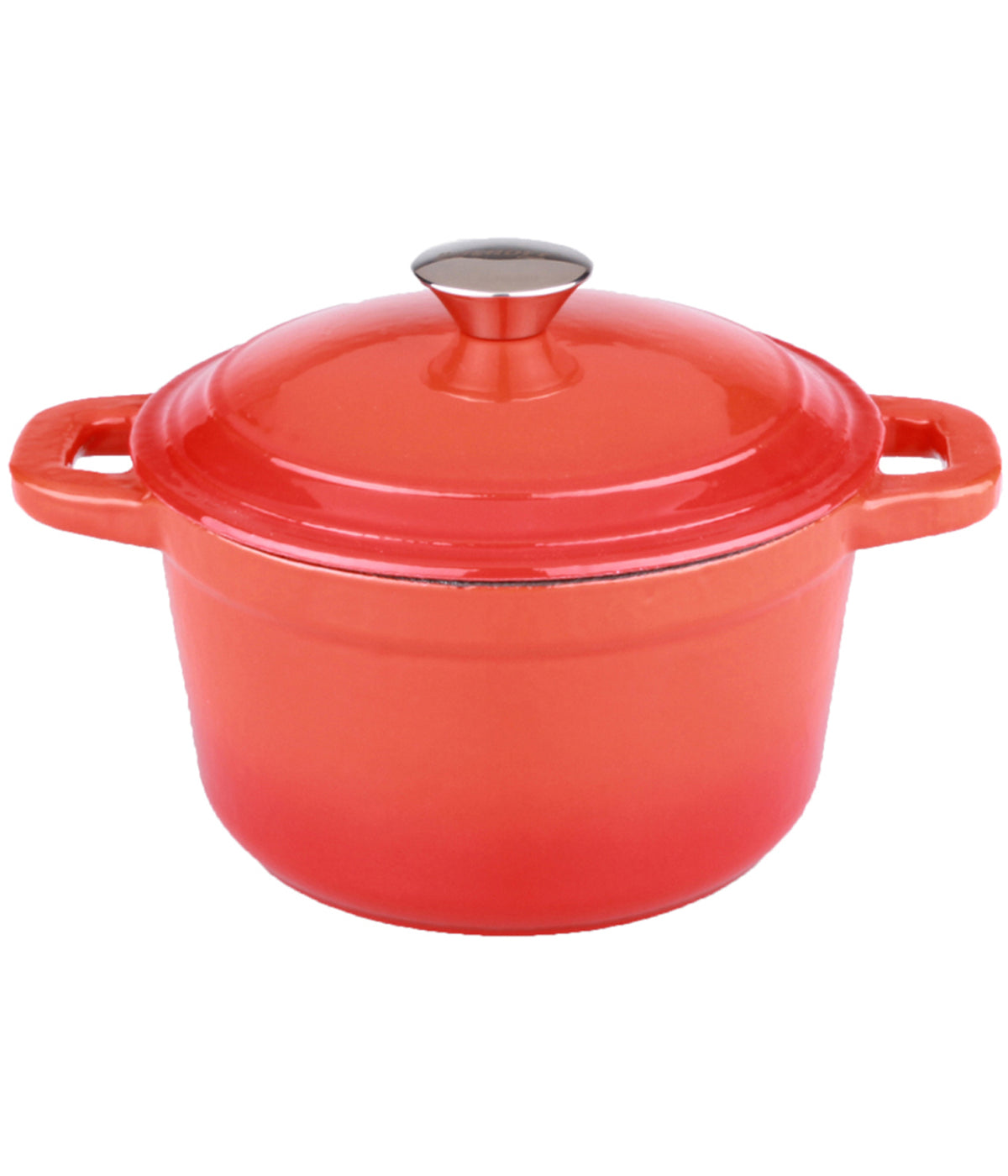  BergHOFF Neo Cast Iron Round Covered Dutch Oven - Orange - Bonton