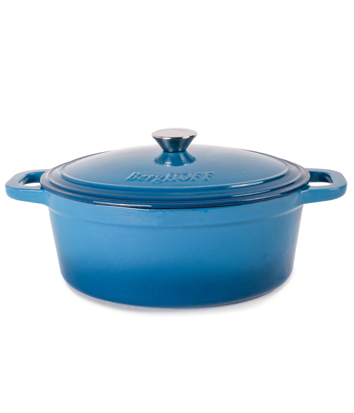  BergHOFF Neo Cast Iron Oval Covered Dutch Oven - Blue - Bonton