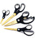 Studio Gold Series Titanium Scissors 4 Piece Set