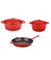 Neo Cast Iron 5 Piece Set with 5 Qt & 8 Qt Covered Dutch Oven & Fry Pan