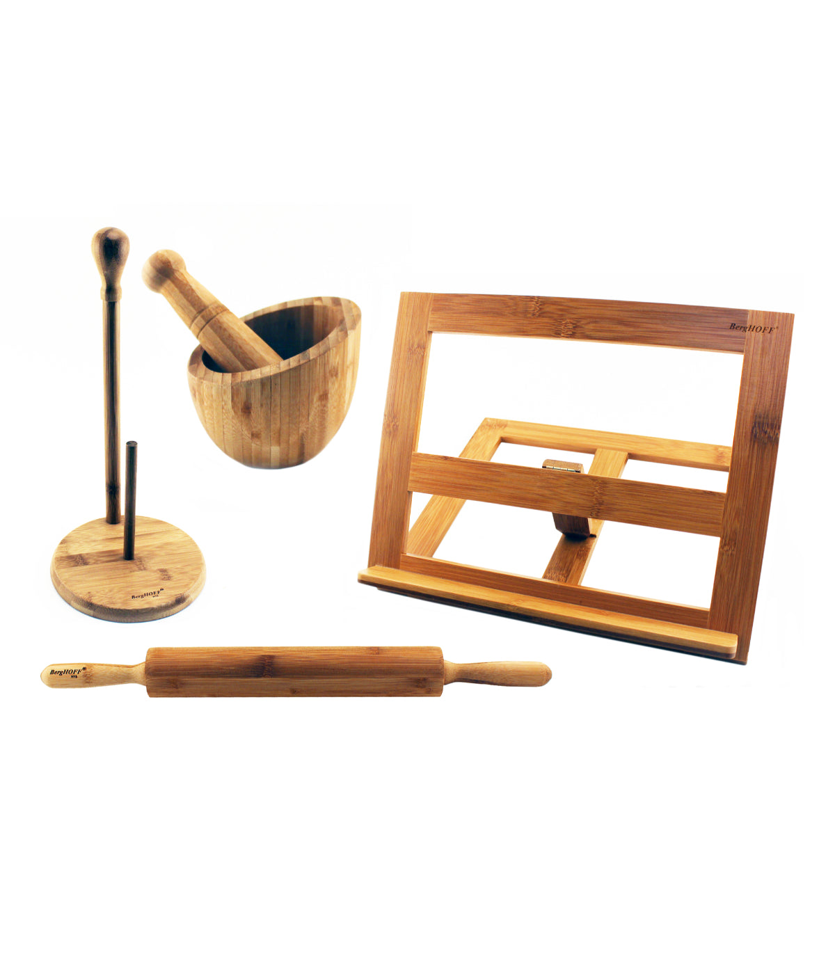  BergHOFF Bamboo 4 Piece Kitchen Set - Natural - Bonton