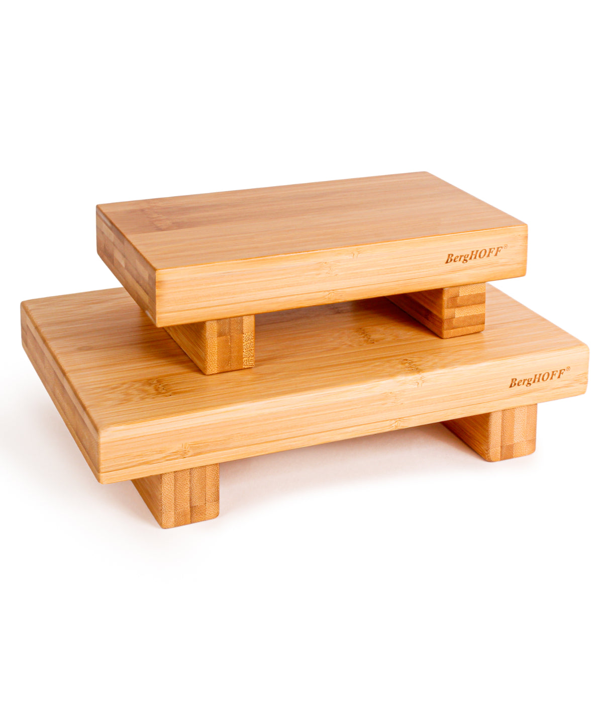  BergHOFF Bamboo 2 Piece Sushi Tray Set - Natural - Bonton