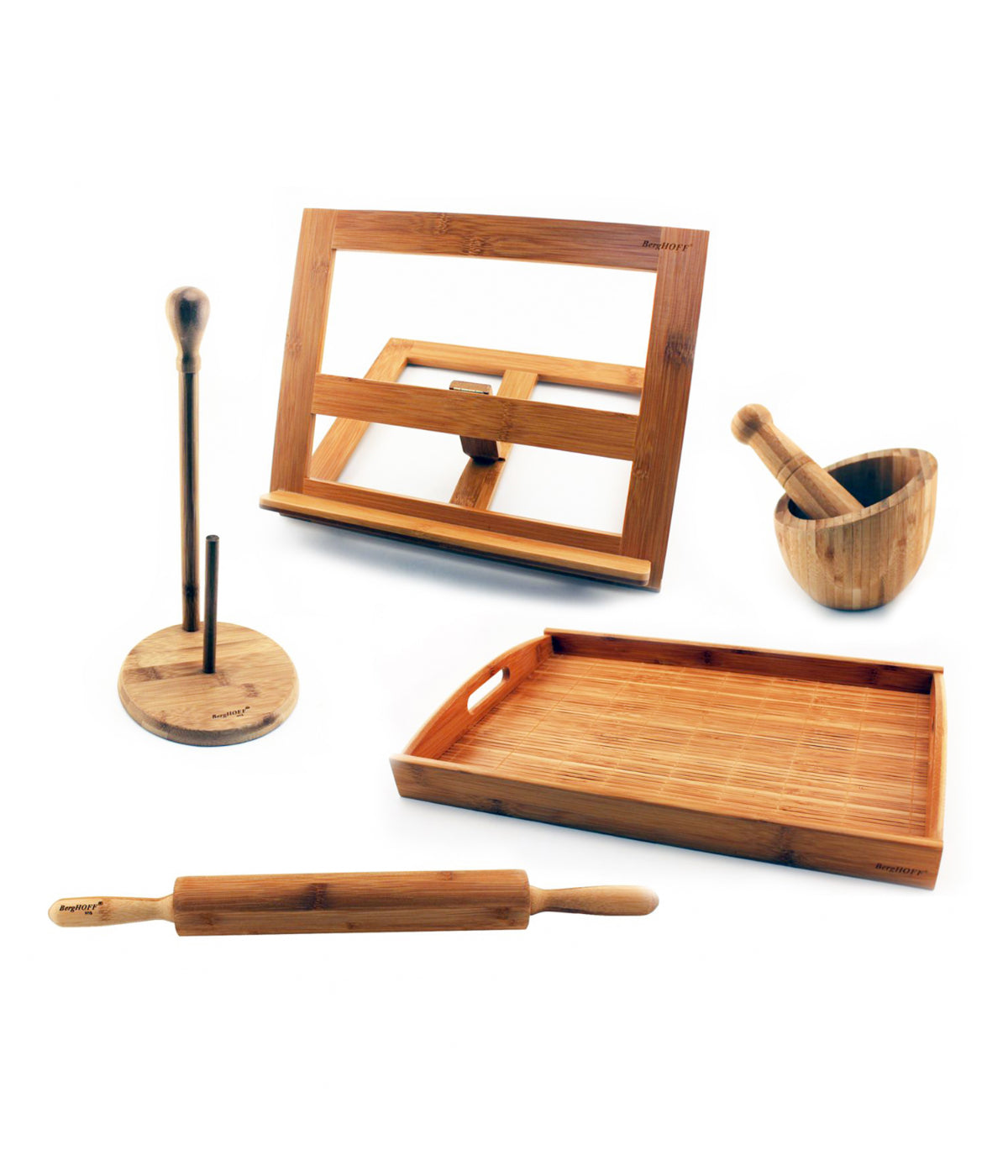  BergHOFF Bamboo 6 Piece Kitchen Prep Set - Natural - Bonton