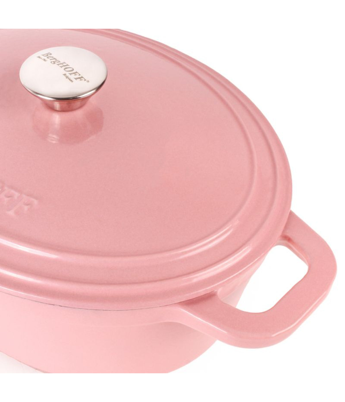  BergHOFF Neo Cast Iron Round Covered Dutch Oven - Pink - Bonton