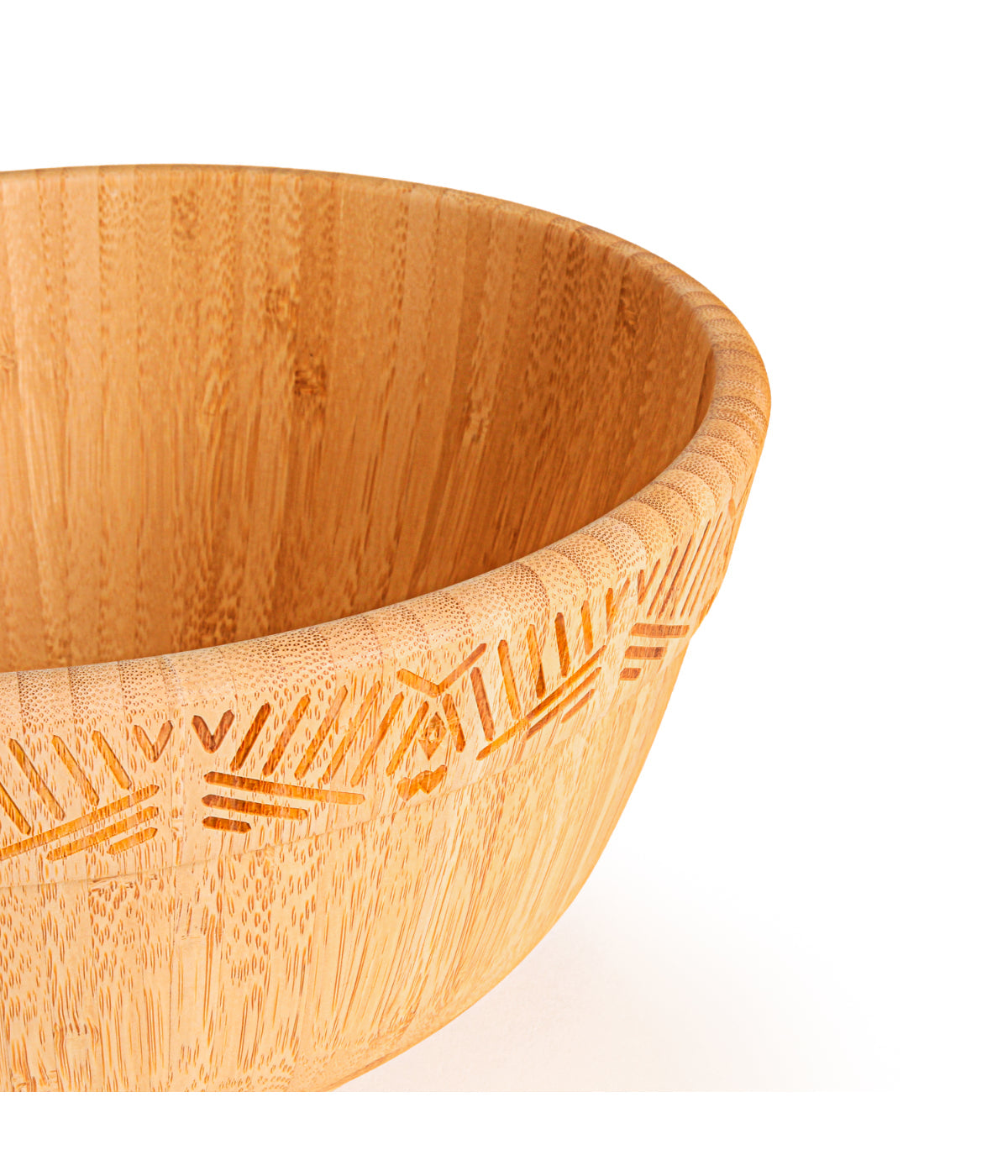  BergHOFF Bamboo Salad Bowl, Two-Tone - Natural - Bonton