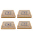  BergHOFF Bamboo Multi-Colored Trivets, Set of 4 - Natural - Bonton