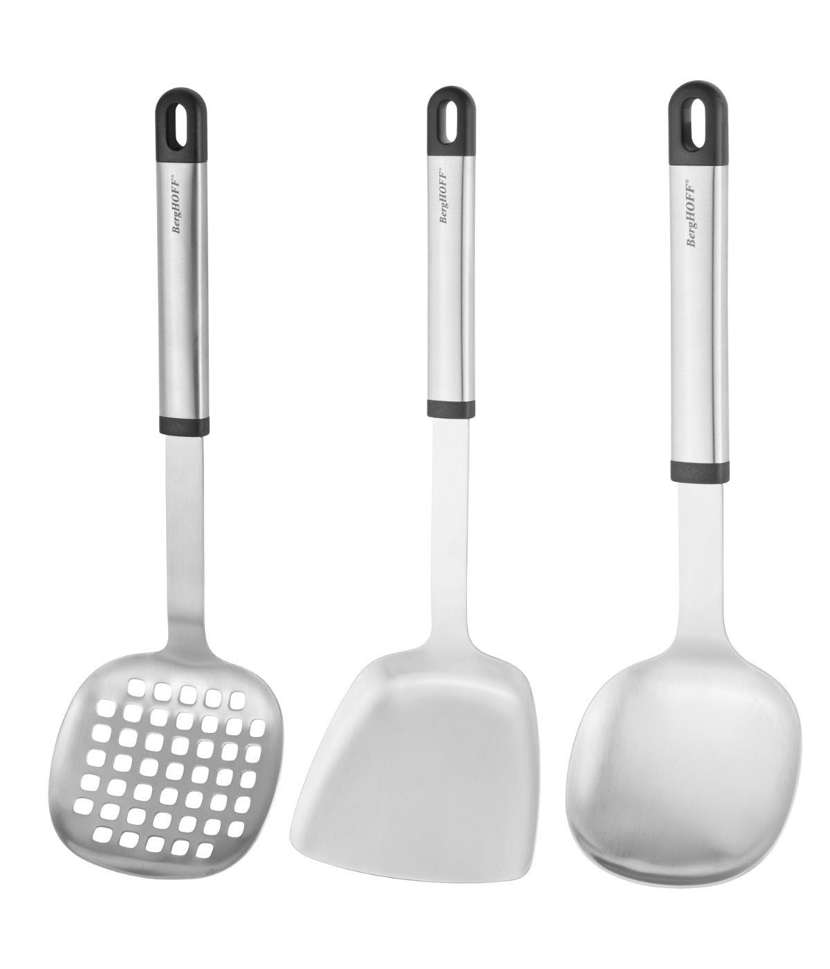  BergHOFF Essentials 3 Piece Asian Prep Set - Silver - Bonton